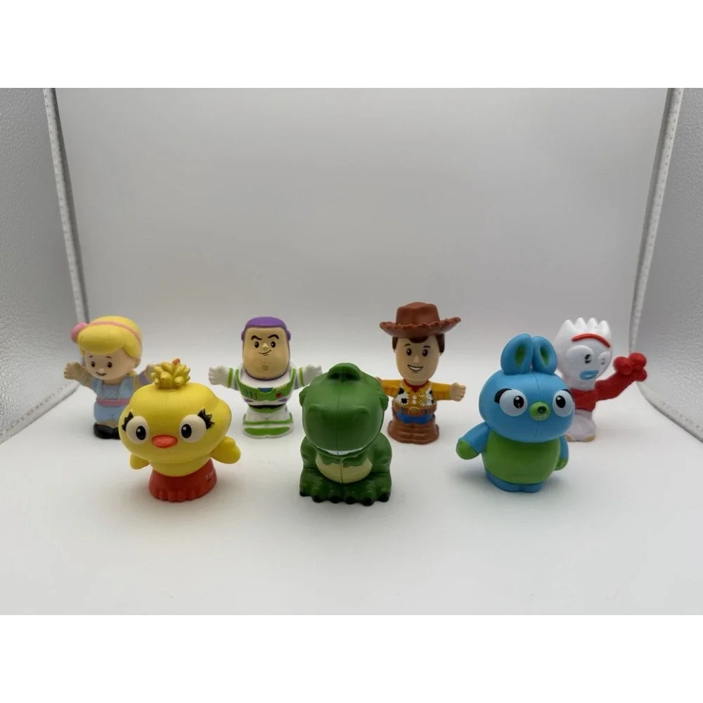 Fisher Price lot Of 7 Little People Disney Pixar Toy Story 4 Buzz Woody Forky Bo